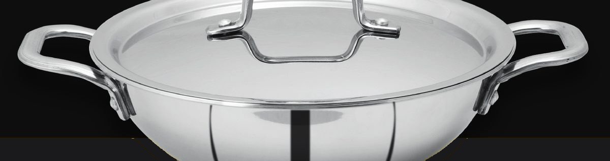 Triply stainless steel kadhai manufactured by Triply Circle